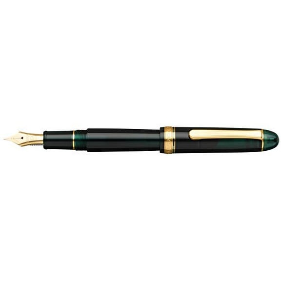 Platinum Fountain Pen Fountain Pen 3776 Century Laurel Green Bold PNB-1500041-4 Body Size: 139.5x15.4mm/Thick/20.5g