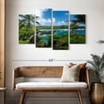 thumbnail image 3 of Elephant Stock Hana Black Sand Beach Wall Art - Horizontal Multi Panel Canvas - Living Room Wall Decor - Beach Multi Panel - Blue And Green Decor - 52" x 32", 3 of 8
