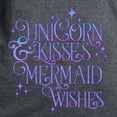 thumbnail image 3 of CafePress - Unicorn Kisses And Mermaid Wishes Women's Value T Shirt - Women's Traditional Fit Dark T-Shirt, 3 of 4