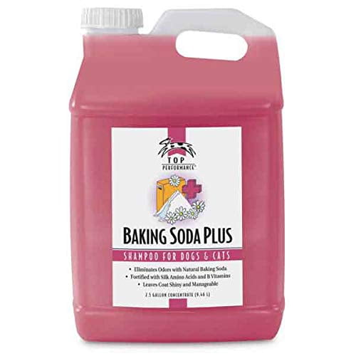 MPP Bicarbonate de Soude Plus Shampooing pour Chien Chat Désodorisant Pro Toilettage Concentré 2,5 Gallon