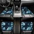 thumbnail image 5 of Balery Ink Rose Pattern 4-Piece Floor Mats, Heavy-Duty Rubber Liners, Anti-Slip Design, All-Season Automotive Protection, Vehicles, Cars, Trucks, and SUVs, 5 of 5