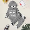 thumbnail image 2 of Splozh Baby Boy's Clothing 3 6 12 18 24 Months Infant Baby Boy Outfit Romper Bodysuit Pants Fall Clothes 2PCS Outfits Set,Light Gray,3-6 Months, 2 of 6