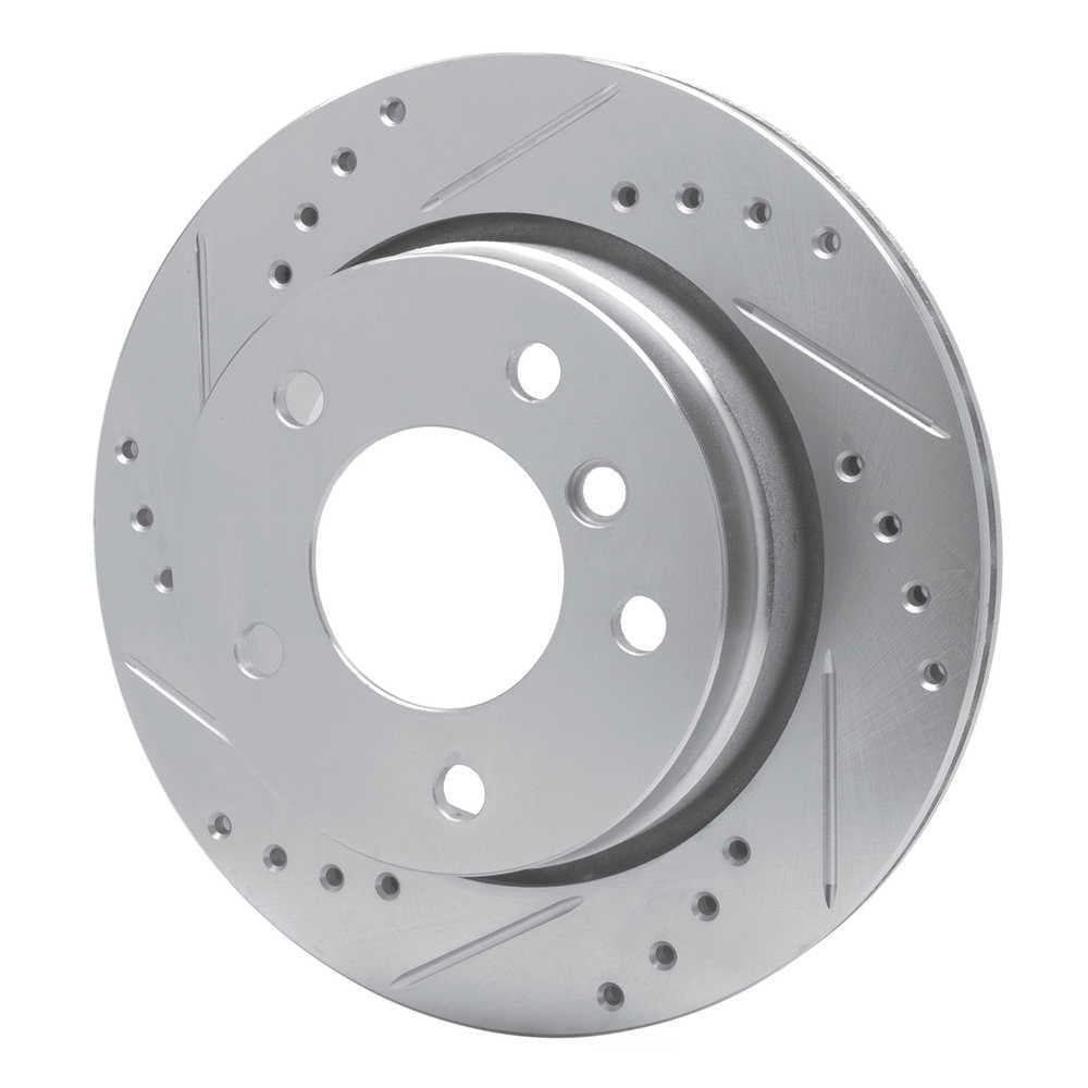 Dynamic Friction Company 631-31042L DFC Brake Rotor - Drilled And Slotted - Silver