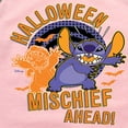 thumbnail image 3 of Disney - Lilo & Stitch - Halloween Mischief Ahead - Toddler & Youth Girls Raglan Graphic T-Shirt, 3 of 4