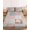 Bronze, Sepia, Charcoal, Umber, variant on Queen Size Fitted Sheet Set - Vintage Patchwork 3 Piece Bedding Sets 16" Deep Pocket Fitted Sheet with 2 Pillowcases, Country Floral Farm Checkered Wooden Plank Brushed Microfiber Hotel Bed Sheets