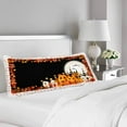 thumbnail image 2 of ABPHOTO Halloween Pumpkin Autumn Leaves Pillow Covers Pillowcase 20x60 inch Fall Maple Leaf Full Moon Body Pillow Case Protector, 2 of 2