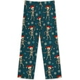 thumbnail image 5 of Top-kevin Red Bows Holly Pine Women's Long-Sleeve Shirt And Full-Length Bottom Pajama Set, 5 of 12
