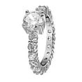 thumbnail image 2 of 2.25 TCW 925 sterling silver eternity wedding ring for women, 2 of 2
