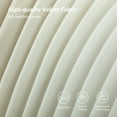 thumbnail image 5 of 3 Piece Living Room Sofa Set with Upholstered Foam Loveseat Couch Armless Accent Chairs Ivory, 5 of 9