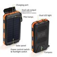 thumbnail image 2 of Solar Charger Power Bank Fast Charging,20000mAh Portable Solar Phone Battery Panel Charger, QC3.0 Dual USB Port Battery Pack Charger Portable for All Cell Phones & Electronic Devices, 2 of 7