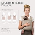 thumbnail image 4 of Portabebés Infantino Honey Blossom Ajustable 3 Modos, 4 of 8