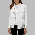 thumbnail image 2 of Bibifish Women's Puffer Vests Solid Multi-Pockets Zip Up Quilted Gilets Sleeveless Casual Lightweight Breathable Hiking Outerwear, 2 of 5