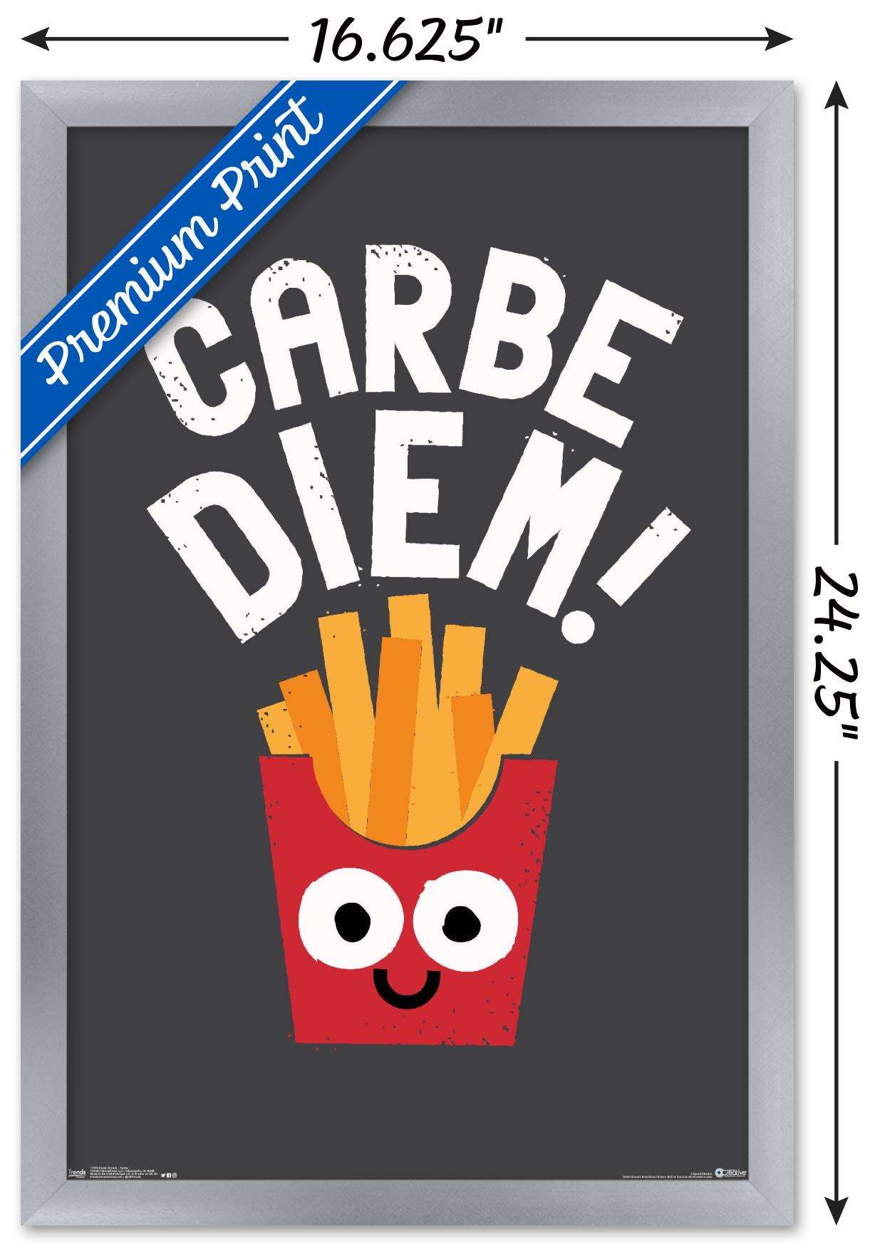 DaVid Olenick - Carbs Wall Poster, 14.725" x 22.375", Framed