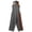 Grey, variant on Women's Color Block Sleeveless Jumpsuit, Asymmetrical Cutout Casual Jumpsuit, High Neck Wide Leg Romper Green S