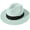 Mint Green, variant on Women Panama Straw Hat Classic Wide Brim Sun Hat for Beach Adjustable Summer Fedora Hat for Ladies UPF 50+