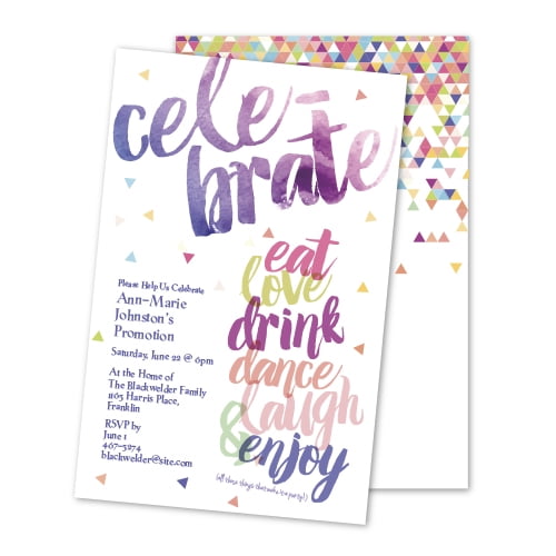Personalized Celebrate Party Invitations