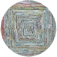 thumbnail image 1 of Safavieh Nantucket Teal Contemporary Rug - Round 4', 1 of 2