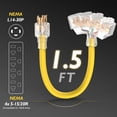 thumbnail image 2 of Cable Adaptador para Generador TOOLIOM 30A NEMA L14-30P a 4 x 5-15R/5-20R, 2 of 6