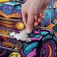 Hotbar Monster Truck with Flame Jigsaw Puzzle, 1000 Pieces Paper Wood