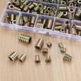 thumbnail image 5 of 230 piezas de tuercas de inserción roscadas, kit de herramientas de surtido de tuercas de inserción de madera roscadas, 11 tamaños métricos M4/M5/M6/M8/M10 Tornillo hexagonal para muebles, 5 of 5