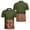 Army Green, variant on OIOLOYJM Polo Shirts for Men 3D Print Creativity Performance Short-Sleeve Casual Quick Dry Mesh Golf Shirts Basic Lounge Sport Collared Clothes Black 4XL