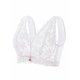 thumbnail image 5 of Sujetador de encaje transparente para mujer, sin aros, fino, talla grande, 5 of 8