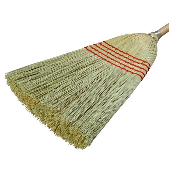 Carlisle 4063400 12" Janitor Corn Broom - 26# Fill, 56" Wood Handle