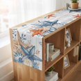 thumbnail image 6 of Table Runners 120 Inches Long Dress Scarves, Orange Blue Starfish Coastal Farmhouse Coffee/Dining/Kitchen Table Runner for Living Room, Summer Beach Eucalyptus Retro 13x120 Inch, 6 of 9