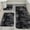 3 Pcs - Mixed Black, variant on Fwttom 3 Pcs Non Slip Bathroom Rugs Set, Soft Water Absorption Thick Washable Easy To Dry Floor Mats, Mixed Color Tie-Dye Winter Bath Mats for Bathroom Toilet Mats