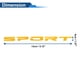 thumbnail image 4 of 4Pcs Tira de Decal de Llantas Cuadrada Calcomanías Reflectantes Amarillo PET, 4 of 6