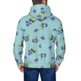 thumbnail image 5 of Zip Up Hoodies for Men - Blueberries Print blue Long Sleeve Comfrt Men'S Fashion Hoodies & Sweatshirts, Jackets for Men Hoodies Pullover Clothing Clothes with Pouch, 5 of 5