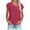 Wine-A, variant on Daiosportswear Women'S Summer Cotton Linen Blouse Elegant Plain Shirt Asymmetrical Collar Short Sleeve Solid Top,Linen Top White XXL(XXL)
