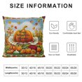thumbnail image 5 of BANET Thanksgiving Throw Pillow Cushion Cover, with Pilgrims Hat Celebratory Phrase and , Decorative Square Accent Pillow Case 18x18in, 5 of 5