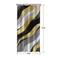 thumbnail image 5 of Gray and Gold Marble Ink Waves Pattern Shower Curtain 36"x72" ,Bathroom Decorative Shower Curtains Set with 12 Hooks,Modern Waterproof Washable Shower Curtain, 5 of 6
