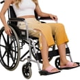 thumbnail image 5 of VV AVEORS Tear Away Capri Sweatpants For Women Breakaway Wide Leg Knee Ankle Replacement Adaptive Pants Yellow L, 5 of 5