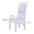 thumbnail image 3 of Respaldo Alto Universal De Alta Elasticidad Cubierta De La Silla Jacquard Tamaño XL Cubiertas Comedor Cocina Oficina Casa, 3 of 4