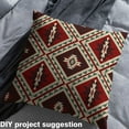 thumbnail image 2 of jejeloiu Ancient Aztec Geometric Fabric by the Yard 5 Yards,Boho Bohemian Theme Fabric for Sewing,Red Beige Green Home Decor Fabric by the Yard,Breathable Home Decor, 2 of 6