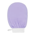 thumbnail image 2 of Guante de baño perfecl exfoliante corporal multiusos doble cara para mano SPA cuello hombres mujeres púrpura Violeta, 2 of 7