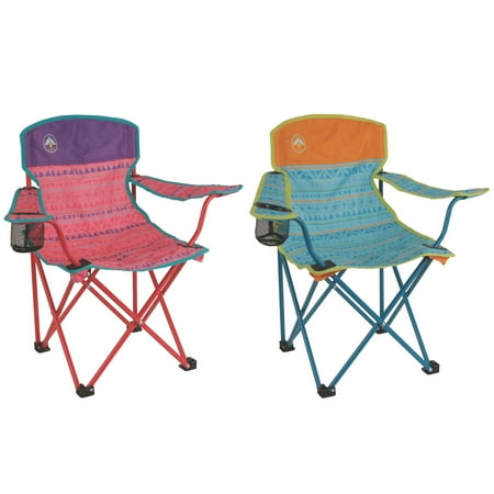Coleman Kids Camping Glow In The Dark Quad Outdoor Chair Tribal