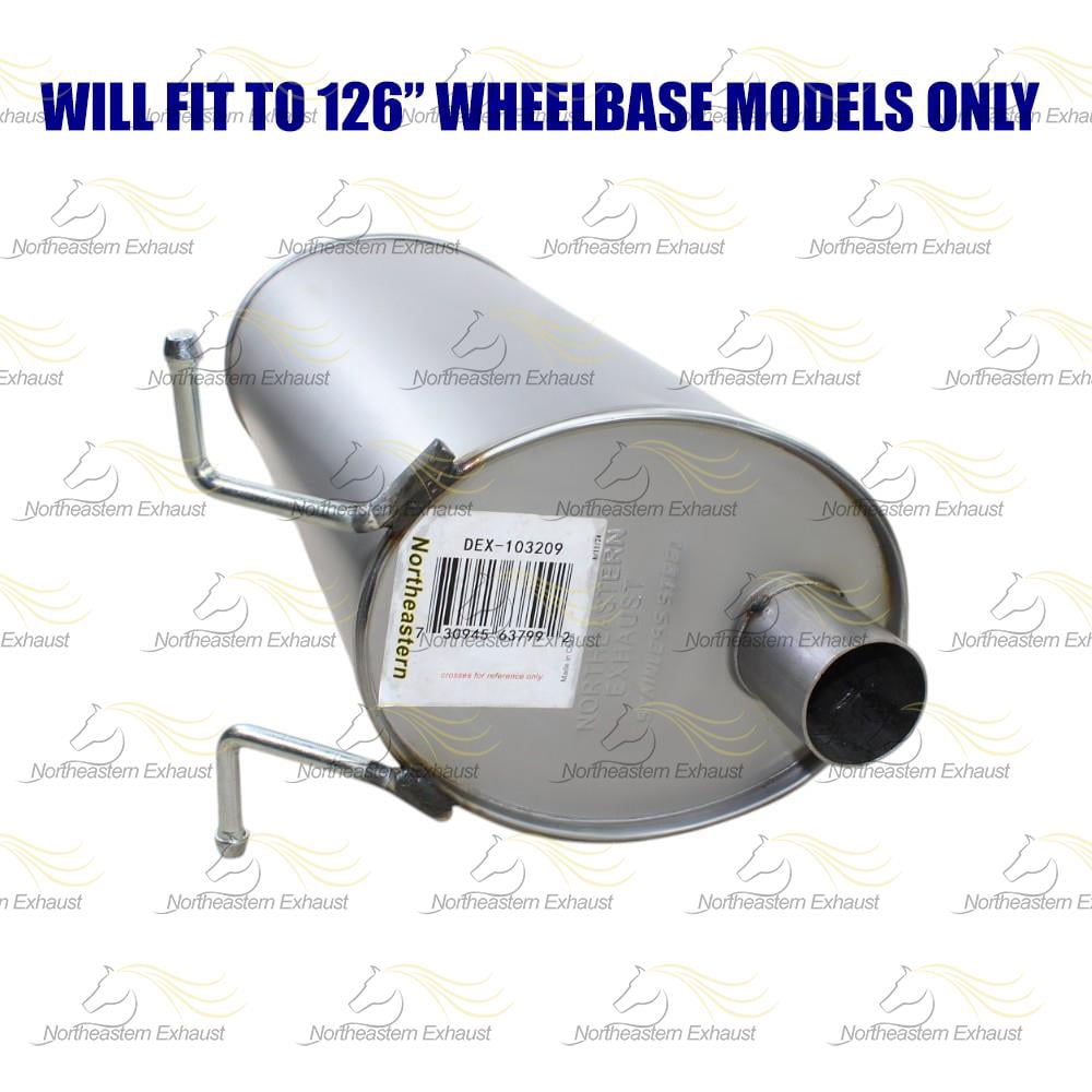 Northeastern Exhaust Stainless Steel Exhaust Pipe & Muffler Assembly Exhaust System Kit Fits Ford Ranger 2004–2011 4.0L | 126 in Wheelbase | Free Gasket, Clamps & Spring Bolt Kit Included