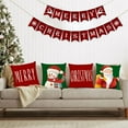 thumbnail image 6 of Christmas Pillow Covers 20x20 Set of 4 Merry Christmas Cushion Covers Xmas Throw Pillow Covers Red Christmas Tree Deer Truck Snowflake Pillow Cases for Outdoor Couch Sofa Decoration(20 Inch), 6 of 6