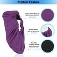 thumbnail image 4 of Uxcell 10 Pairs Shoe & Boot Covers, Reusable Cotton Non-Slip Shoe Covers for Indoors, Purple, 4 of 6
