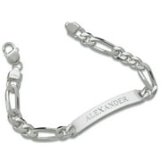 Personalized Sterling Silver Men's ID Bracelet