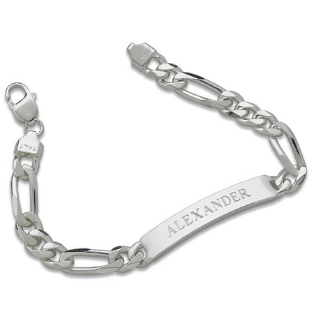 Personalized Sterling Silver Men's ID Bracelet