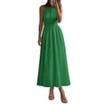 thumbnail image 1 of Vestido Maxi sin Mangas con Patchwork Verde PRETTYGARDEN M, 1 of 8