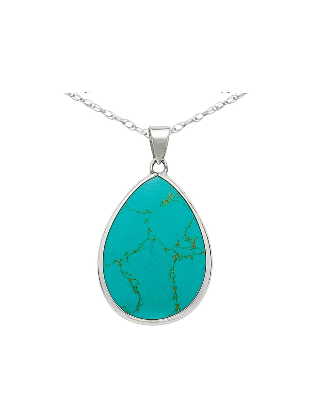 turquoise drop pendant