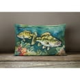 thumbnail image 2 of Smallmouth Bass Throw Pillow 12 in x 16 in, 2 of 4