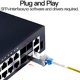 thumbnail image 2 of 4X Cable 10G SFP + Twinax, Cobre de Conexión Directa (DAC) Cable Pasivo 10GBASE SFP para SFP-H10GB-CU1M, , (0.5M), 2 of 5