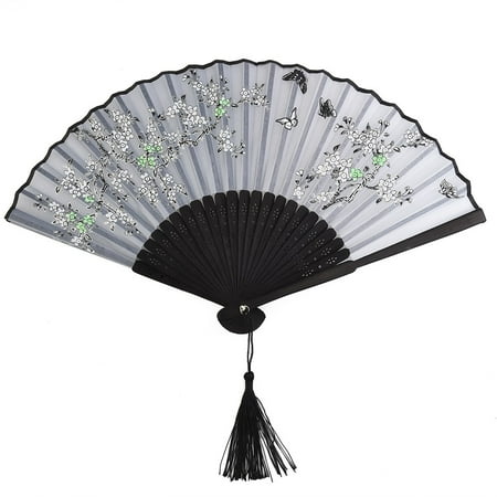 

Ruibeauty Folding Fan Silk Hand Fans Bamboo Chinese Pocket Fan Wedding Party Favors Fans
