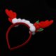 thumbnail image 5 of Navidad niños suave diadema niñas lindo festival reno cuerno aro de pelo rojo Sunnimix Christmas Kids Hair Hoop, 5 of 8